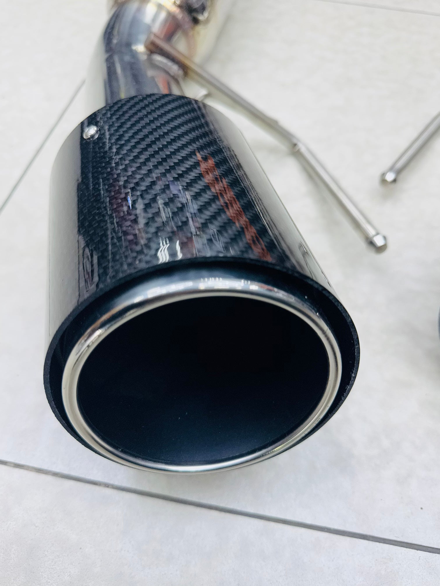 FORD RANGER T9 RAPTOR  EXHAUST SYSTEM CARBON TIPS