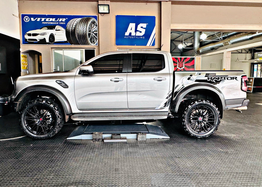 22”  AS-FORGED 81951 6/139 BAKKIE WHEELS GLOSS BLACK for next Gen Ranger & AMAROK only