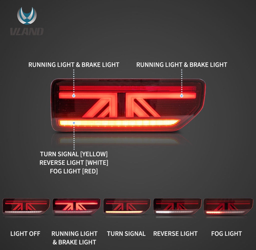 VLAND  SUZUKI JIMNY 2018-2022 4Th GEN LED TAIL LIGHT