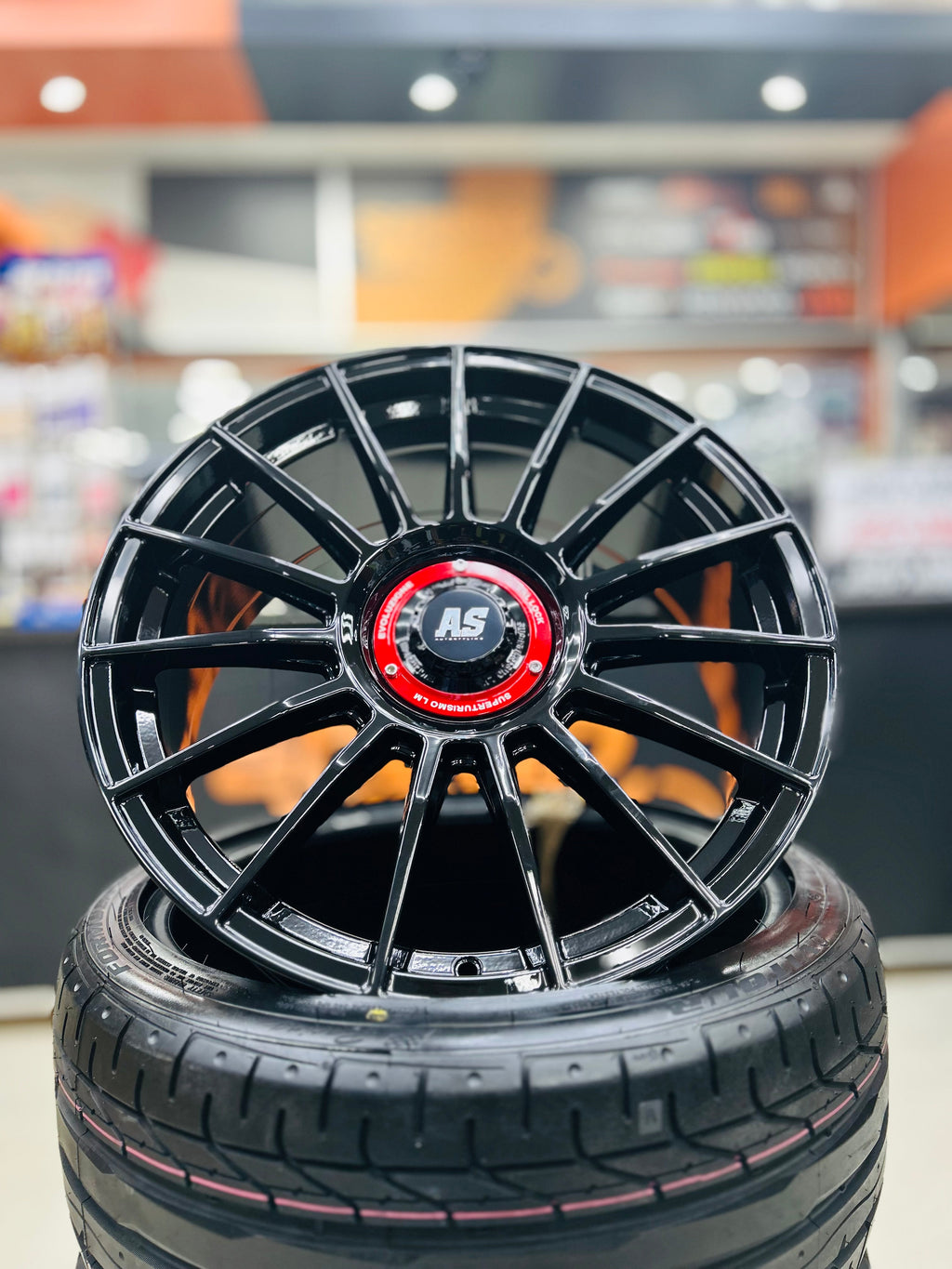 19” AS-SUPERTURISMO  5/112 & 5x100 multi PCD  GLOSS BLACK