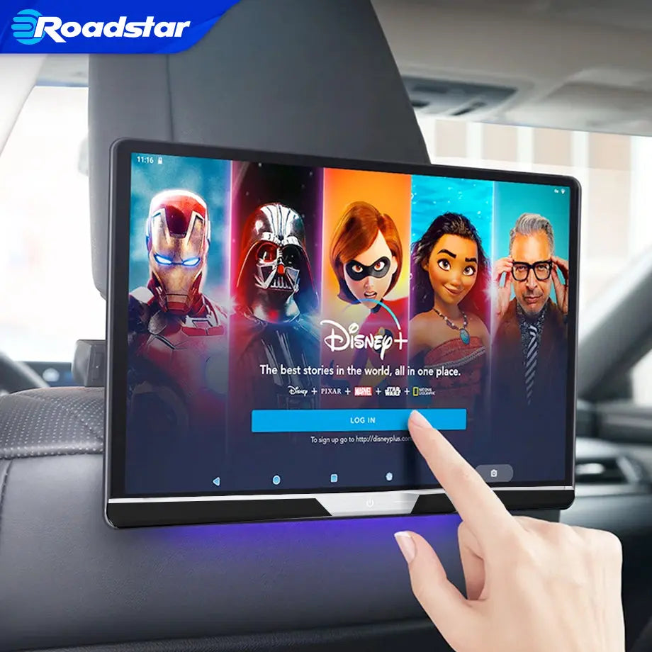 12.1" Roadstar Android Entertainment Headrest Tablet Screens