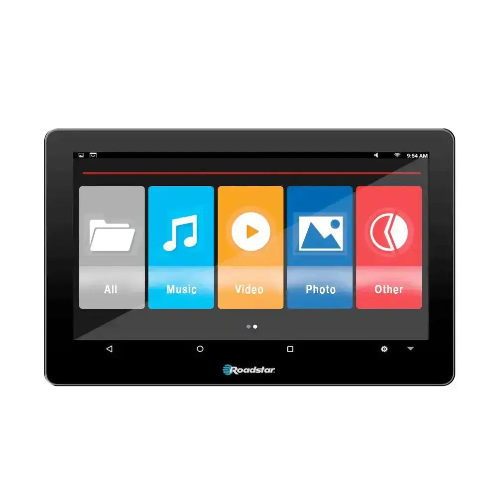10.1" Roadstar Android Entertainment Headrest Tablet Screens With Bluetooth Headphones