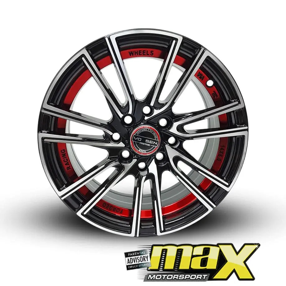 14 Inch Mag Wheel -  MX452-14RD VSN  Wheel - 4x100/114.3 PCD