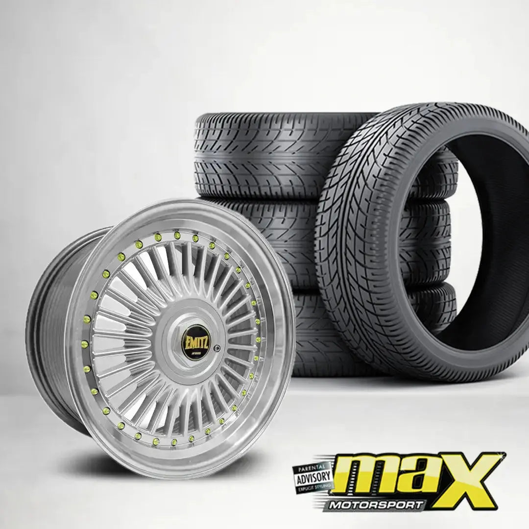 15 Inch MX6622 Emit Wheels Wheel & Tyre Combo - (4x100/114.3 PCD)