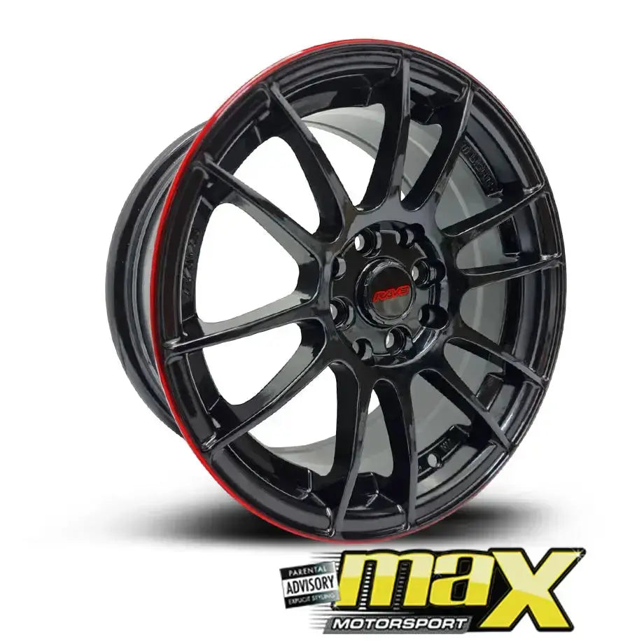 15 Inch MX123 Rays Style Wheel & Tyre Combo - (4x100/ 4x114.3 PCD)