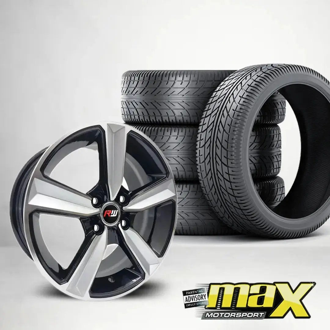 15 Inch MX057-4 RS Style Wheel & Tyre Combo (4x100 PCD)