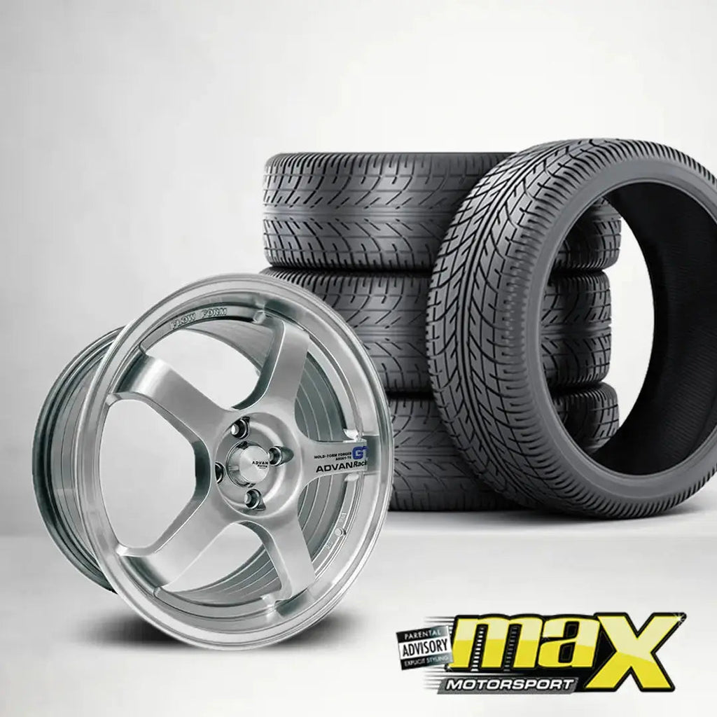 15 Inch MX512 Advan GT Racing Style Wheel & Tyre Combo - (4x100 PCD)