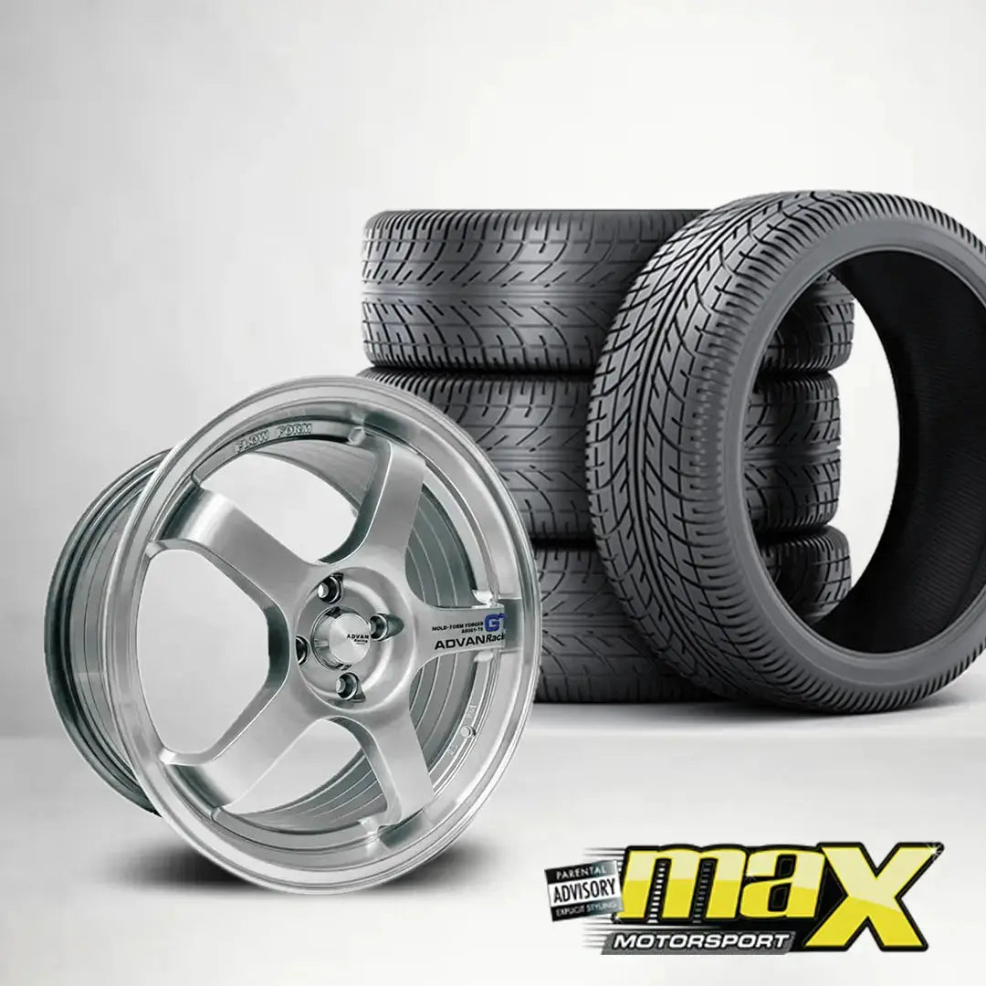 15 Inch MX512 Advan GT Racing Style Wheel & Tyre Combo - (4x100 PCD)