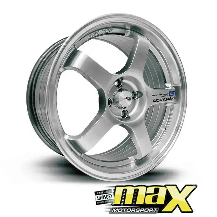 15 Inch MX512 Advan GT Racing Style Wheel & Tyre Combo - (4x100 PCD)