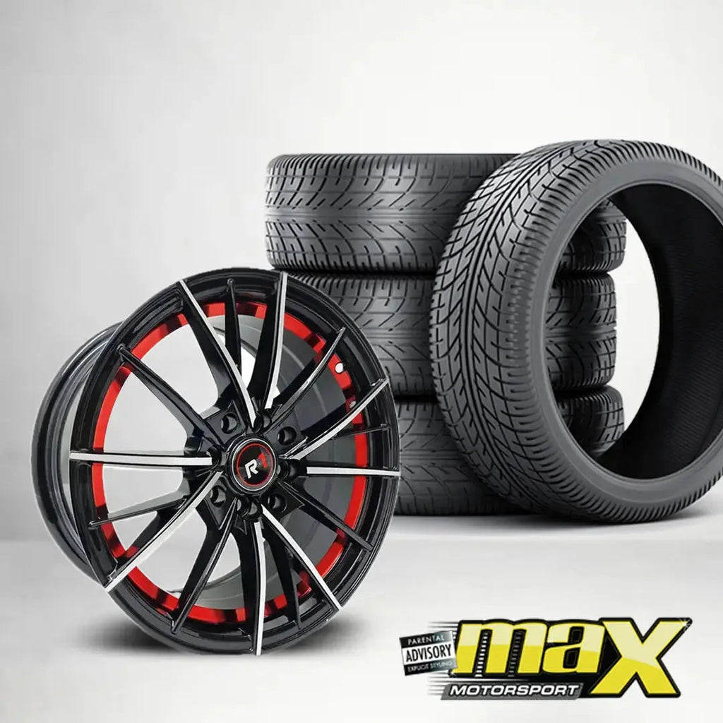 15 Inch MX244-RD Wheels Wheel & Tyre Combo - (4x100/ 4x114.3 PCD)