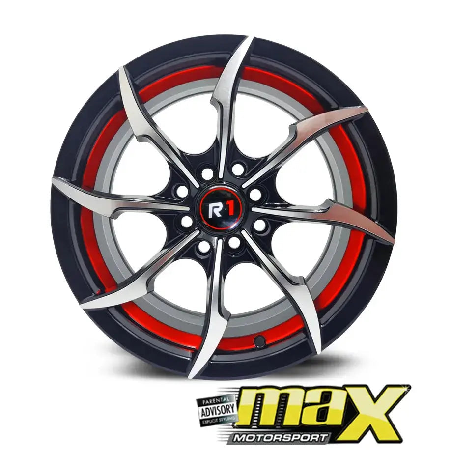 15 Inch Mag Wheel - MX4024-RD Wheels (4x100/ 4x114.3 PCD)