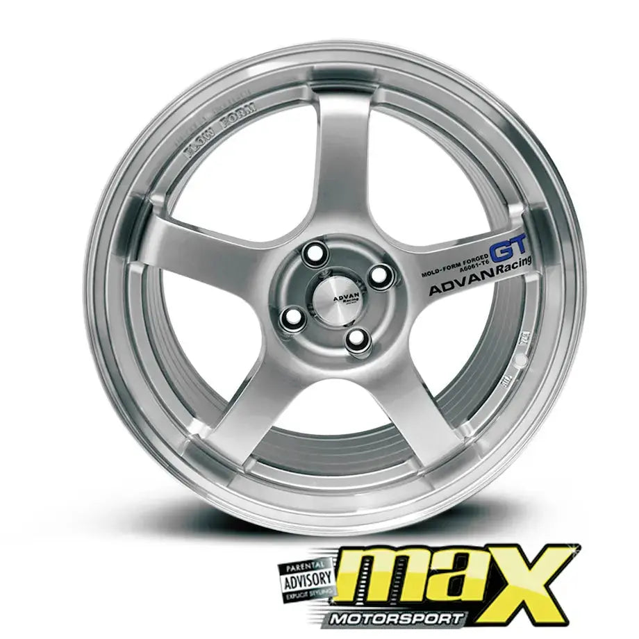 15 Inch Mag Wheel - MX512 Advan GT Racing Style Wheel - 4x100 PCD