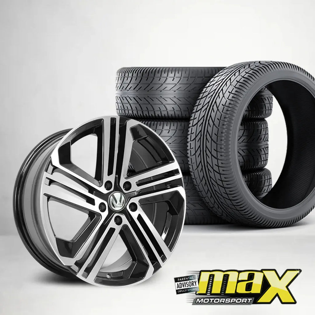 14 Inch MX2416 Golf R400 Style Wheel & Tyre Combo (5x100 PCD)