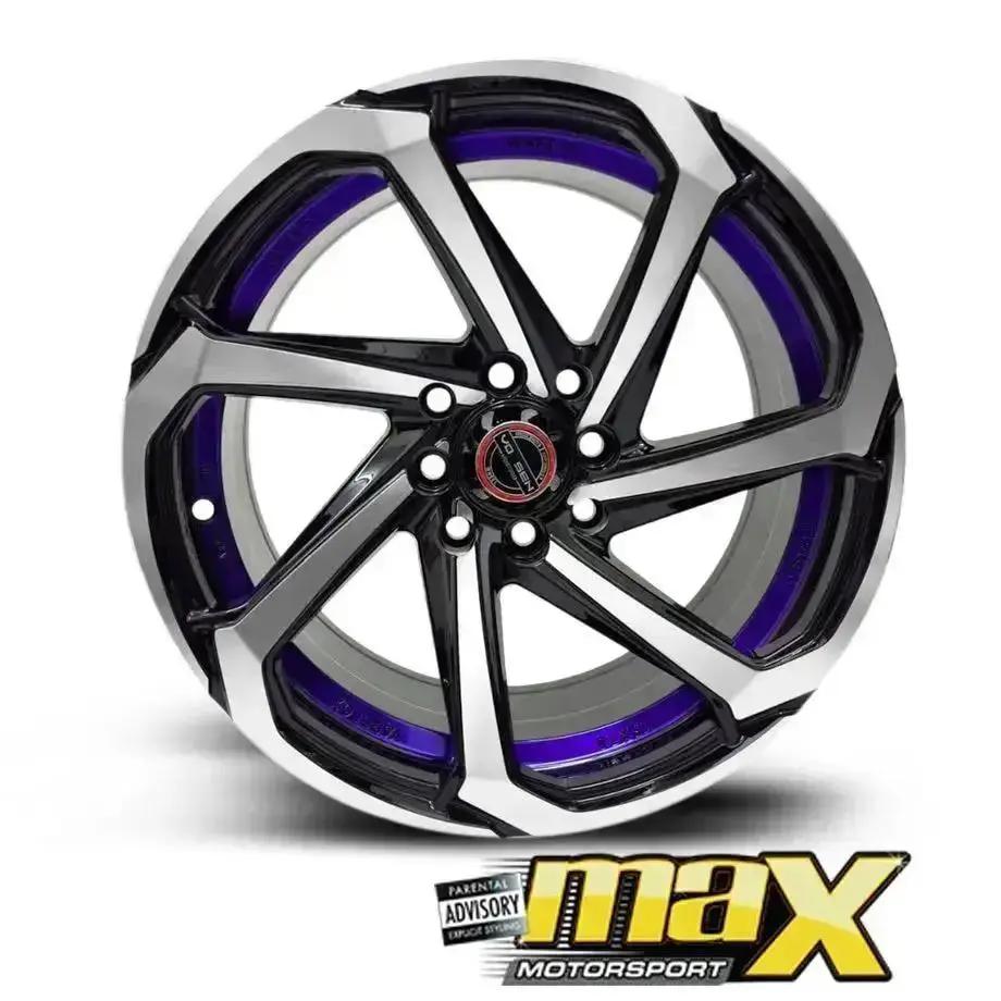 14 Inch Mag Wheel - MX8828-14BL Concave Wheels (4x100/ 4x114.3 PCD)