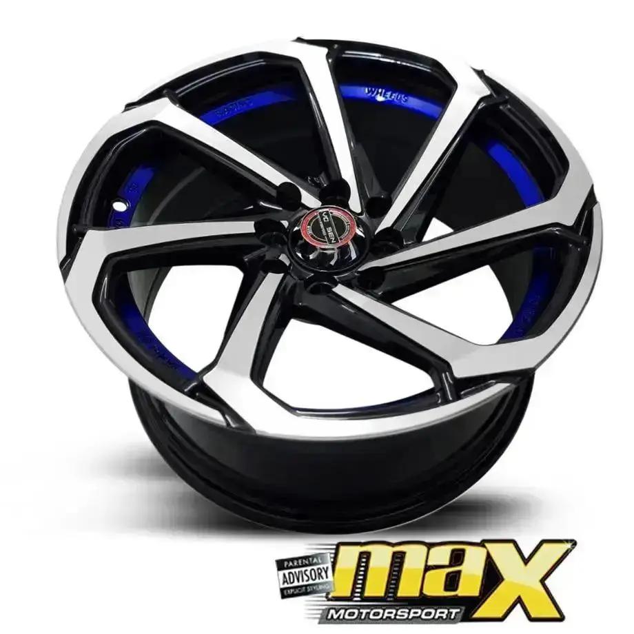 14 Inch Mag Wheel - MX8828-14BL Concave Wheels (4x100/ 4x114.3 PCD)