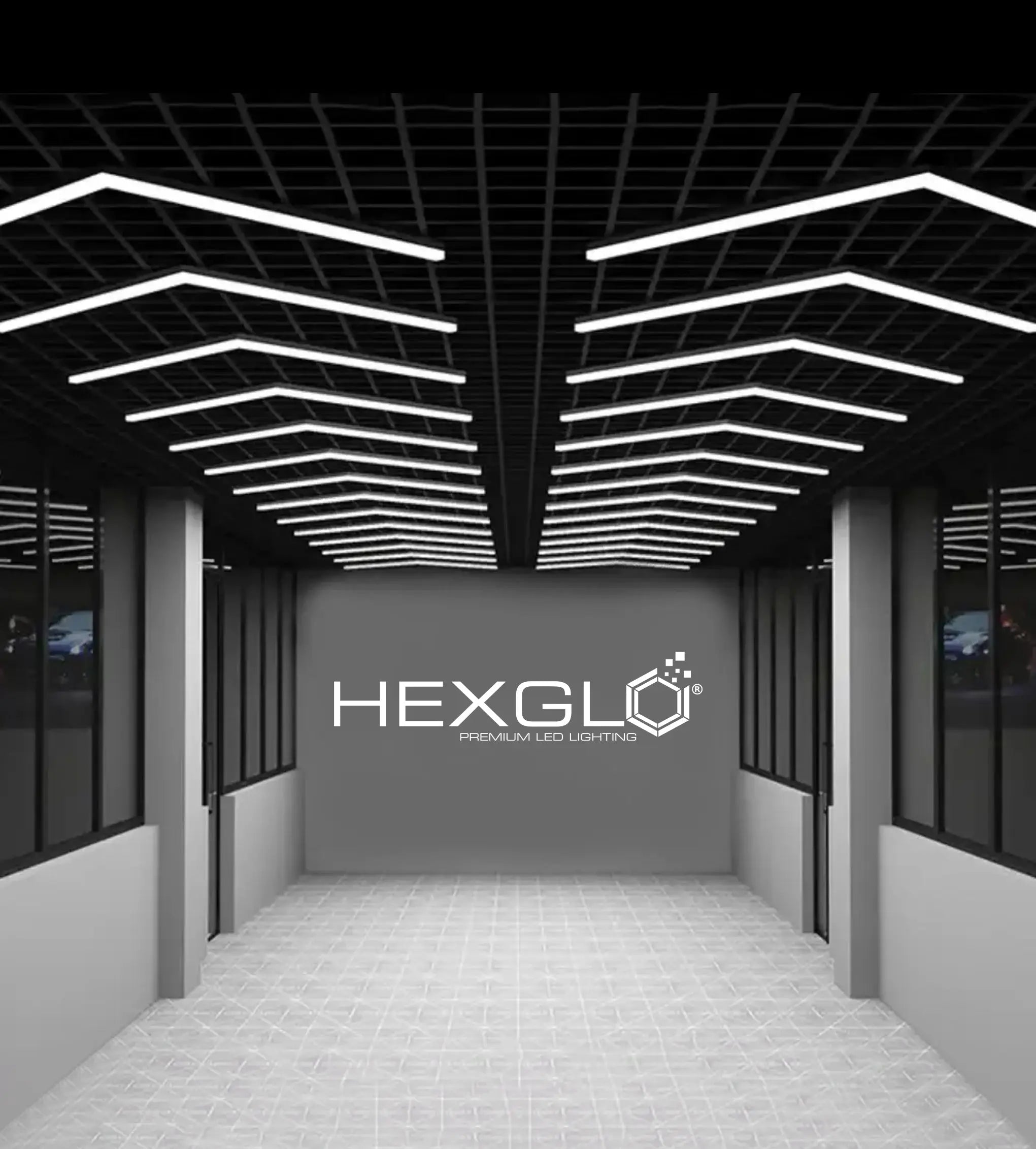 2 Piece Arrow Style LED Hex Light Kit