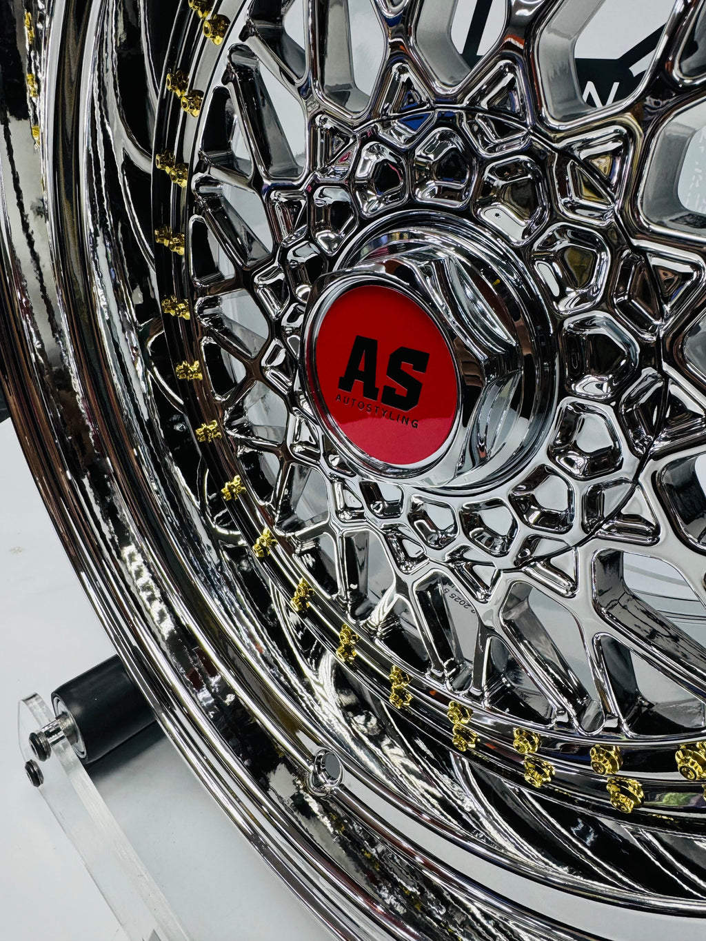 16” AS MESH BB5  CHROME 4/100PCD