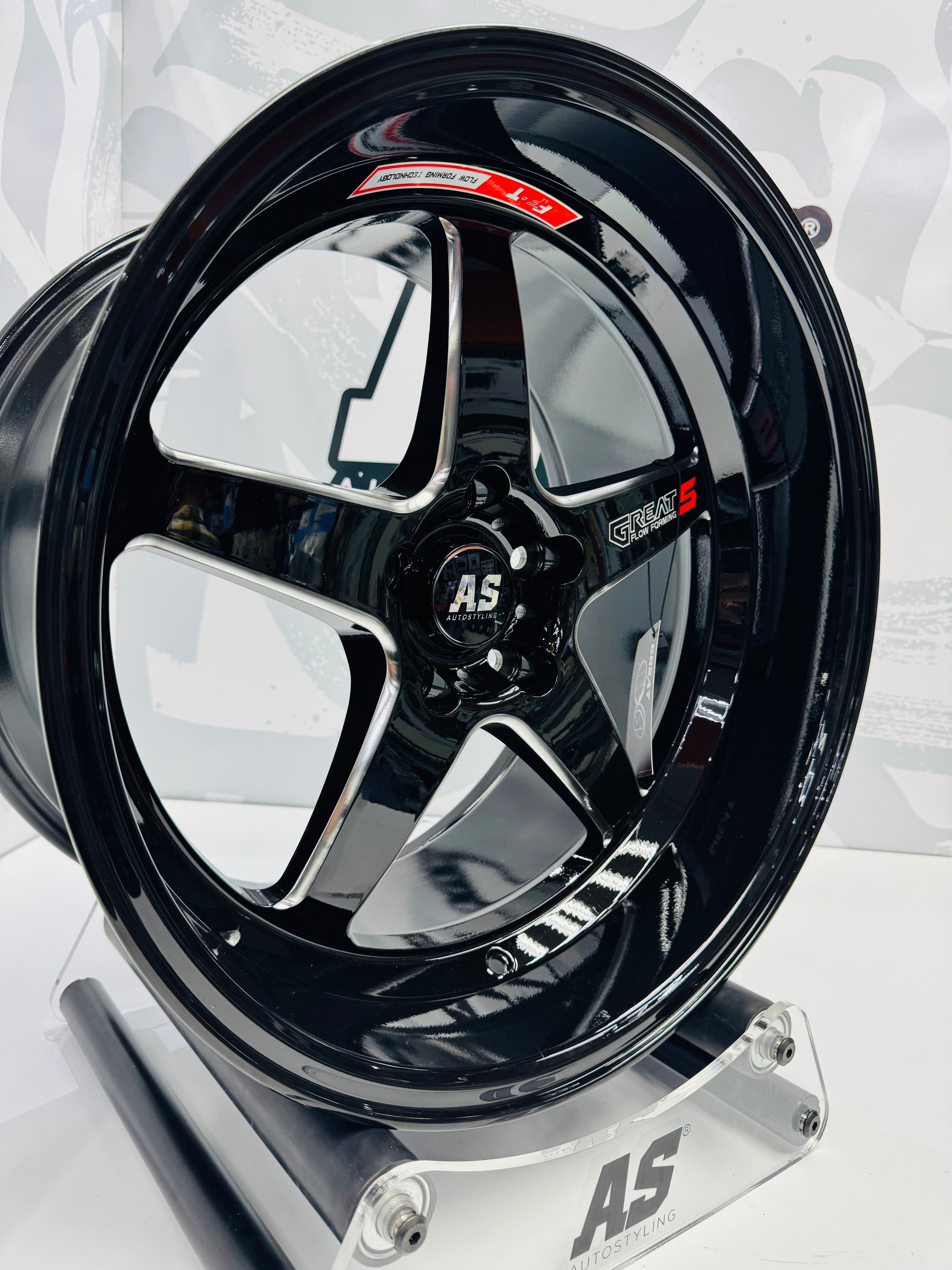 18” F99ZX307 5/114 BLACK with MILLING