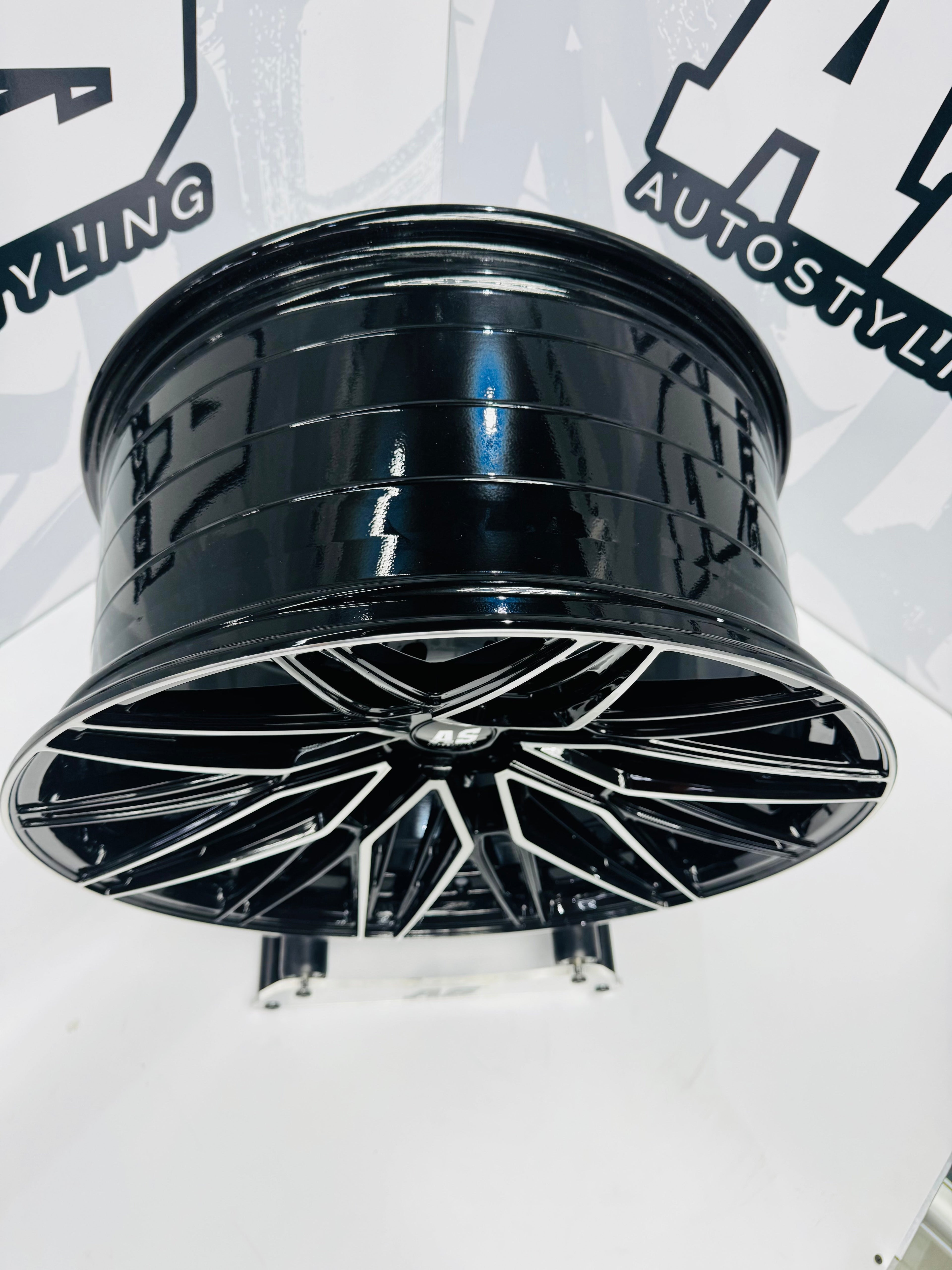 20” CONCAVO SERIES 876  BLACK MACHINE FACE   BAKKIE RIMS 6/139 PCD