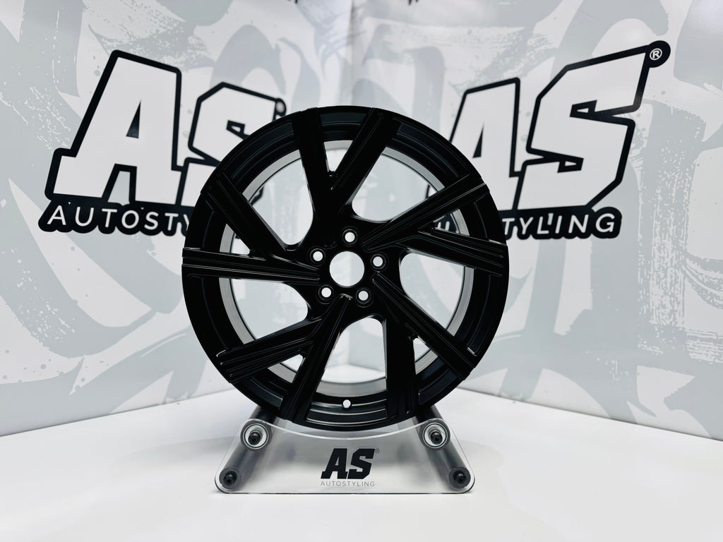 17” AS- BERGAMO 5/100 MATT BLACK RIMS