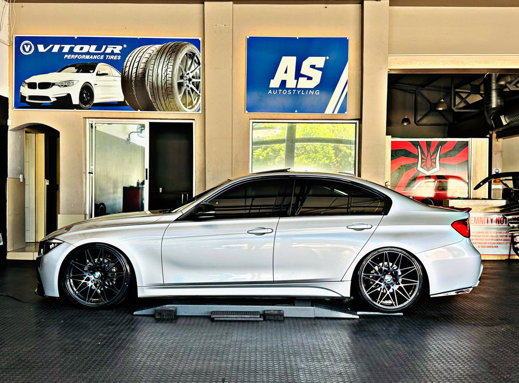 20” AS-F80 Comp  5x120 black machine face black tint