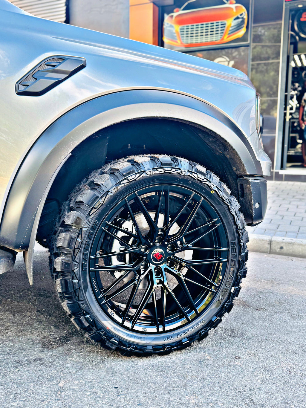 22”  AS-FORGED 81951 6/139 BAKKIE WHEELS GLOSS BLACK for next Gen Ranger & AMAROK only