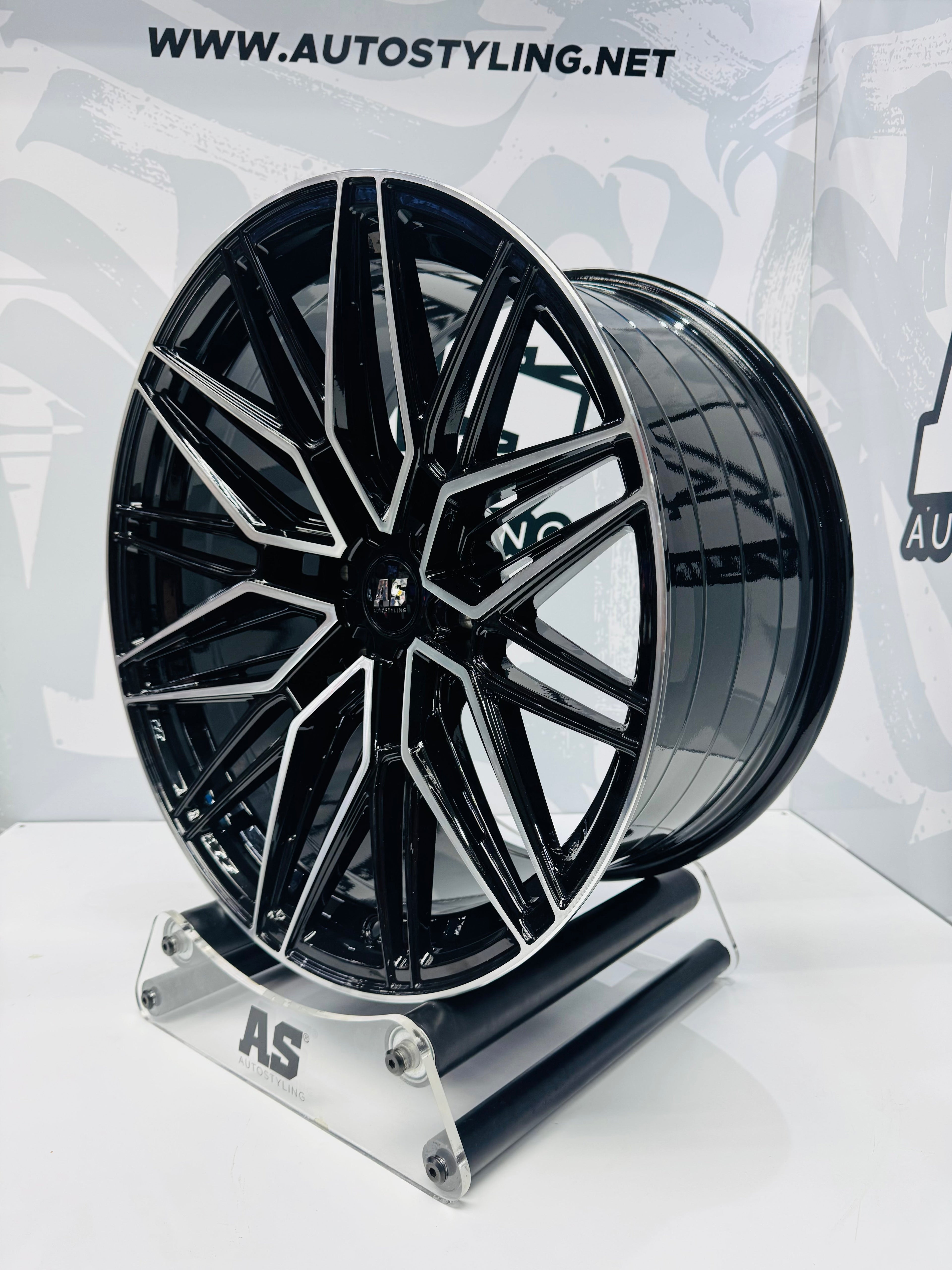 20” CONCAVO SERIES 876  BLACK MACHINE FACE   BAKKIE RIMS 6/139 PCD