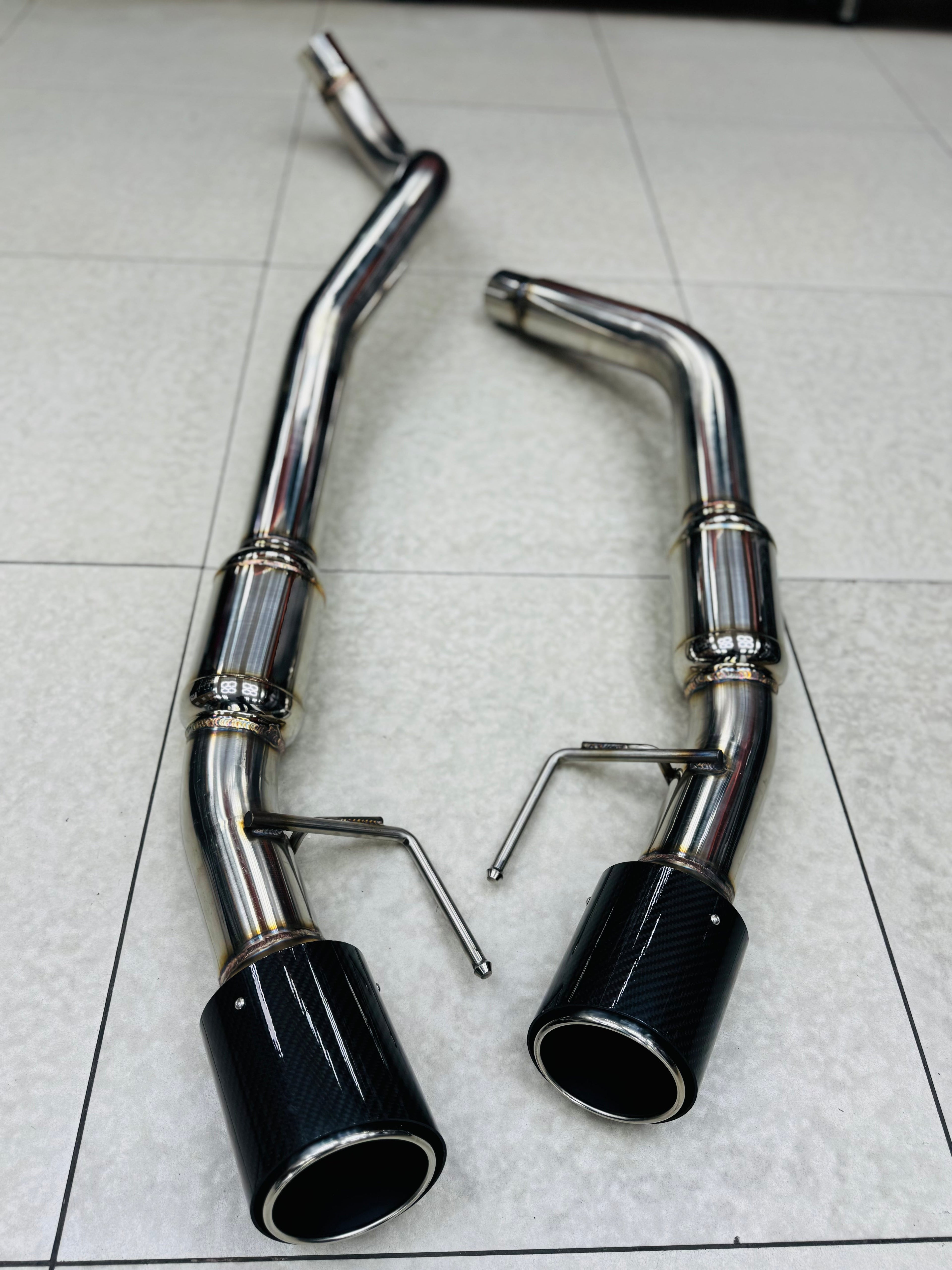 FORD RANGER T9 RAPTOR  EXHAUST SYSTEM CARBON TIPS