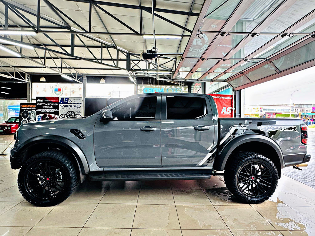 22”  AS-FORGED 81951 6/139 BAKKIE WHEELS GLOSS BLACK for next Gen Ranger & AMAROK only