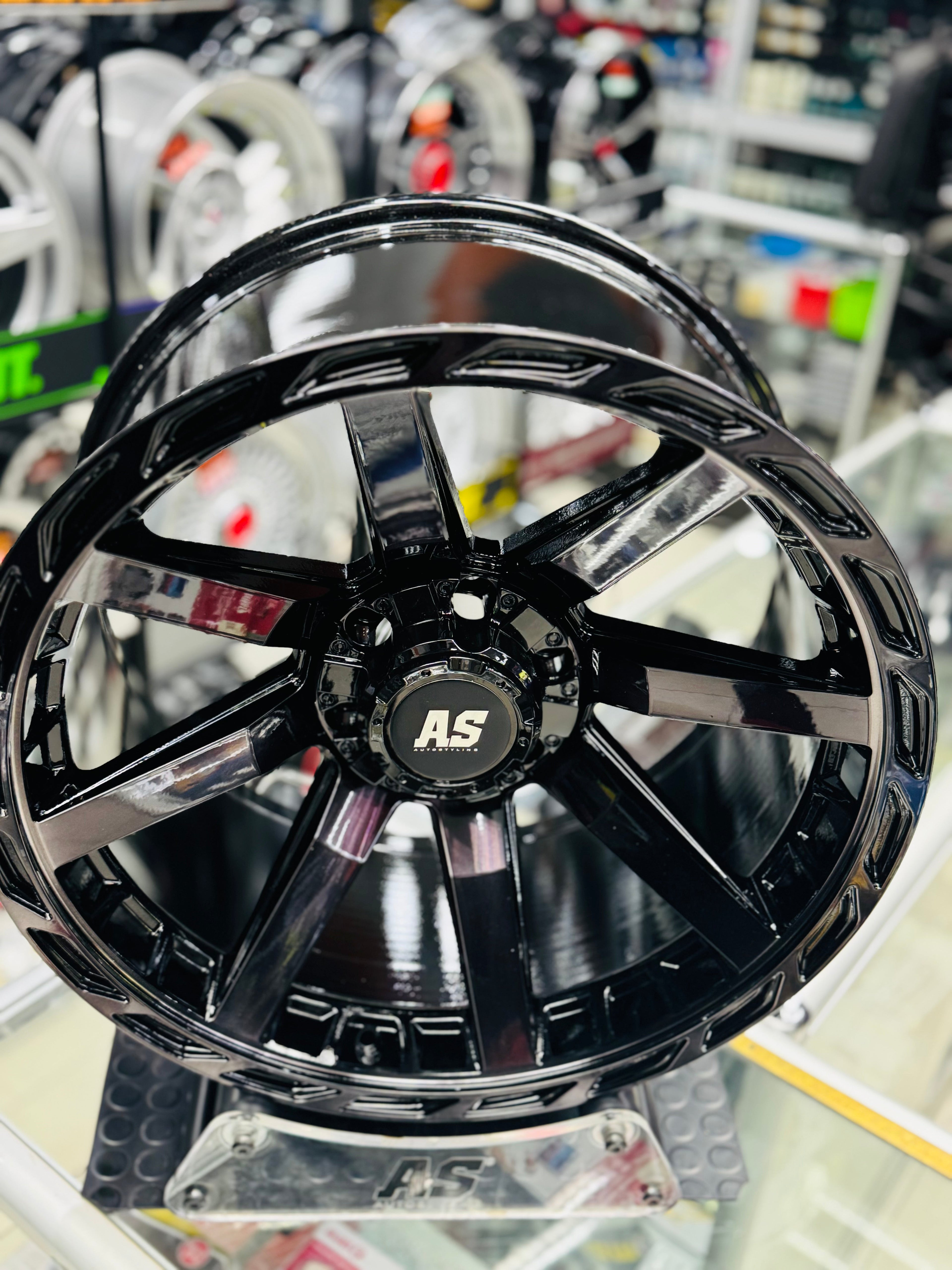 20” CONCAVO SERIES 316 GLOSS  BLACK BAKKIE RIMS 6/139 PCD