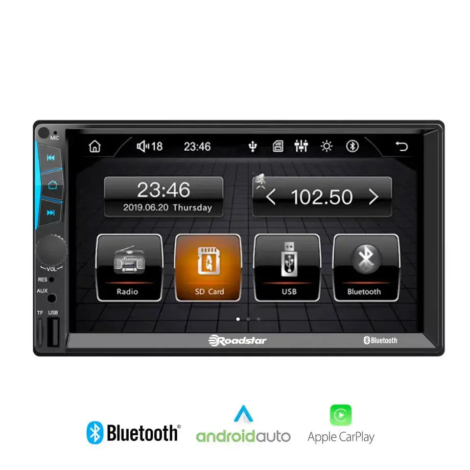 7 Inch Roadstar MP5 Double Din With Apple Carplay & Android Auto
