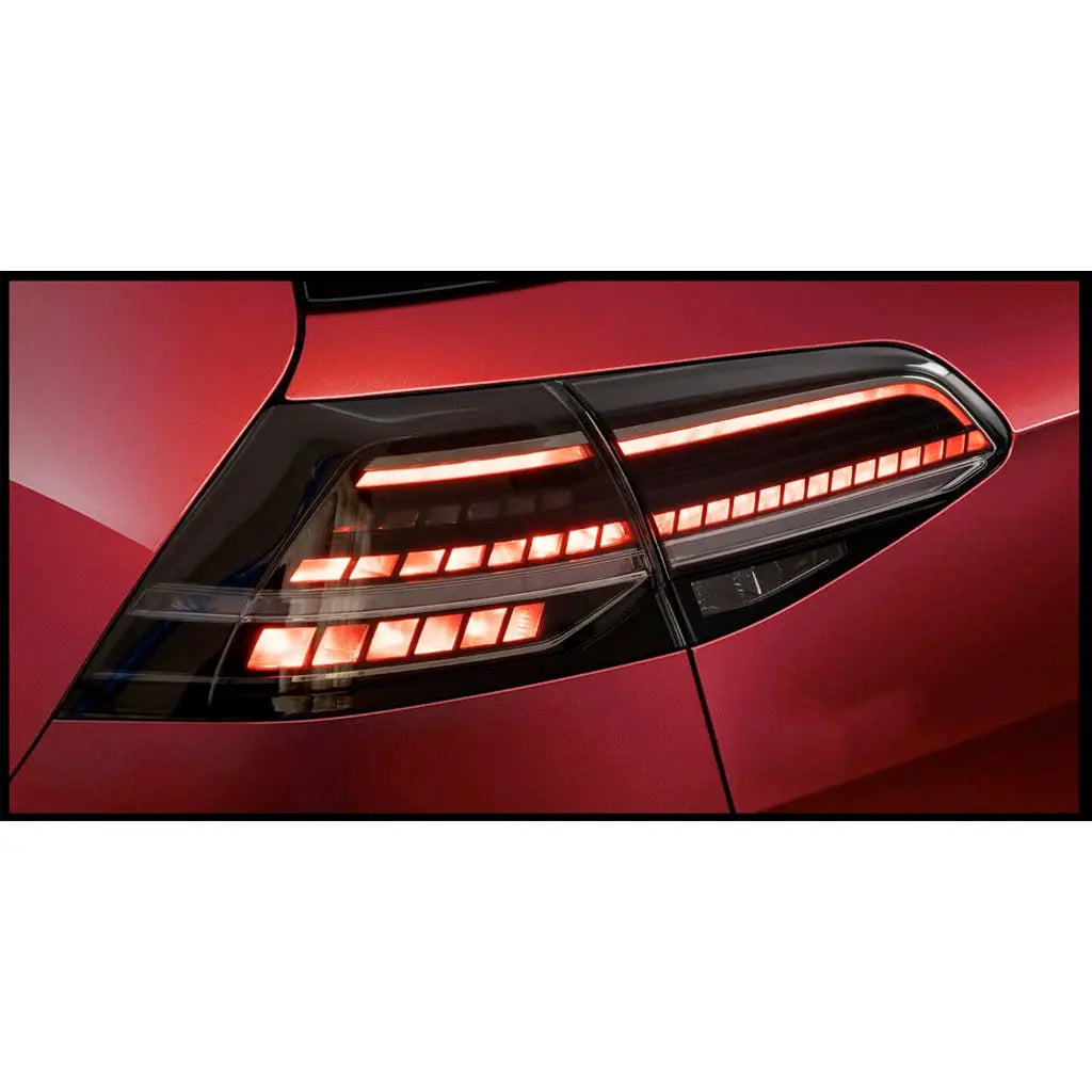 Suitable To Fit - VW Golf 7 / 7.5 OEM Style Smoked Black LED Sequential Taillights