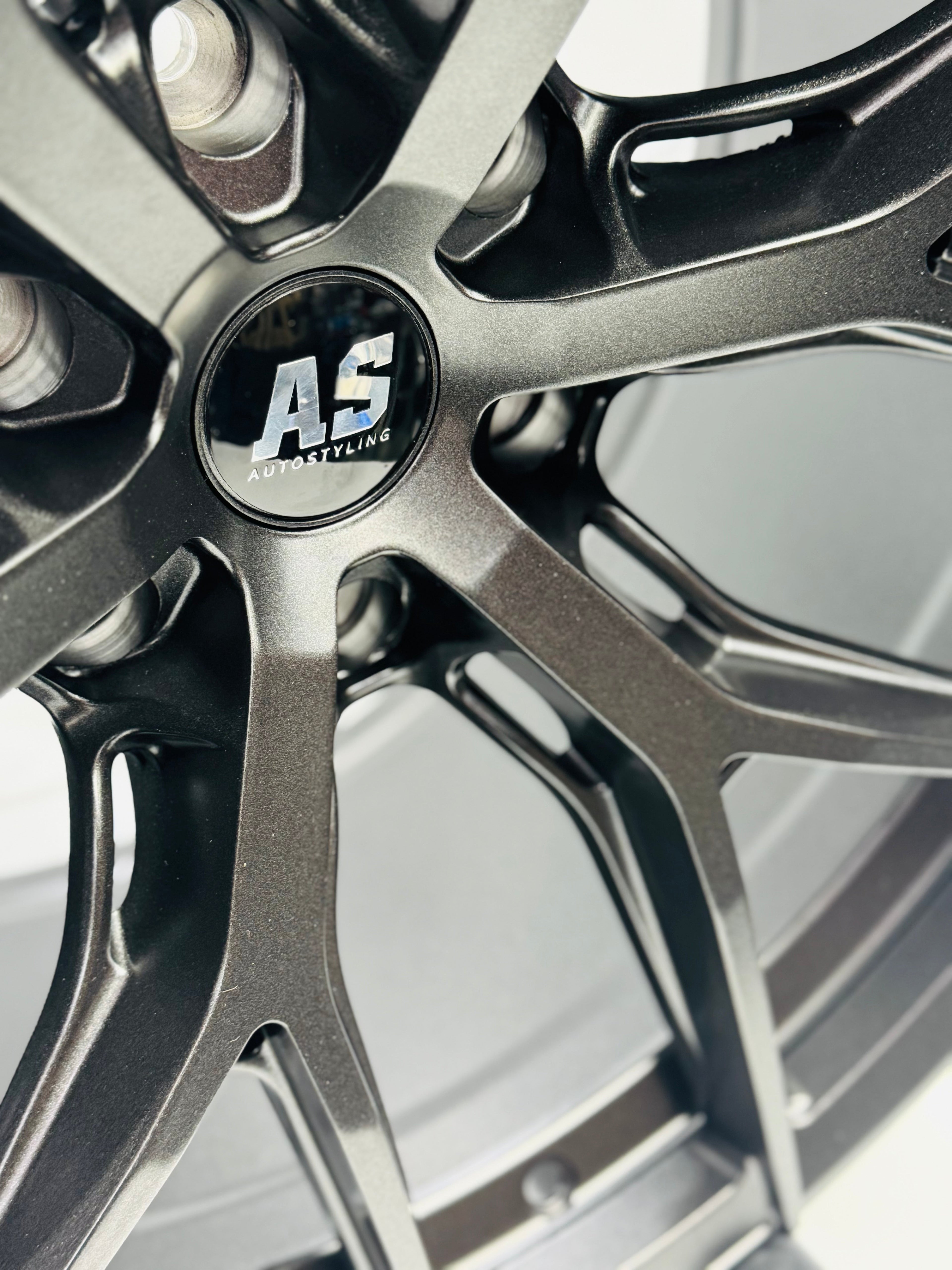 20” CONCAVO SERIES 875 SATIN GREY BAKKIE RIMS 6/139 PCD