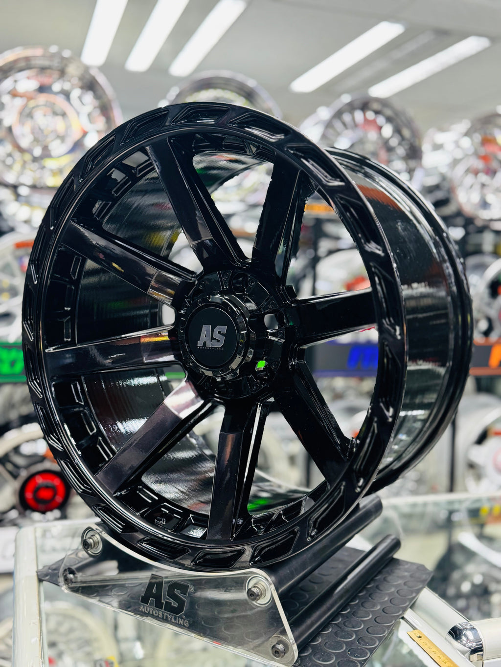 20” CONCAVO SERIES 316 GLOSS  BLACK BAKKIE RIMS 6/139 PCD