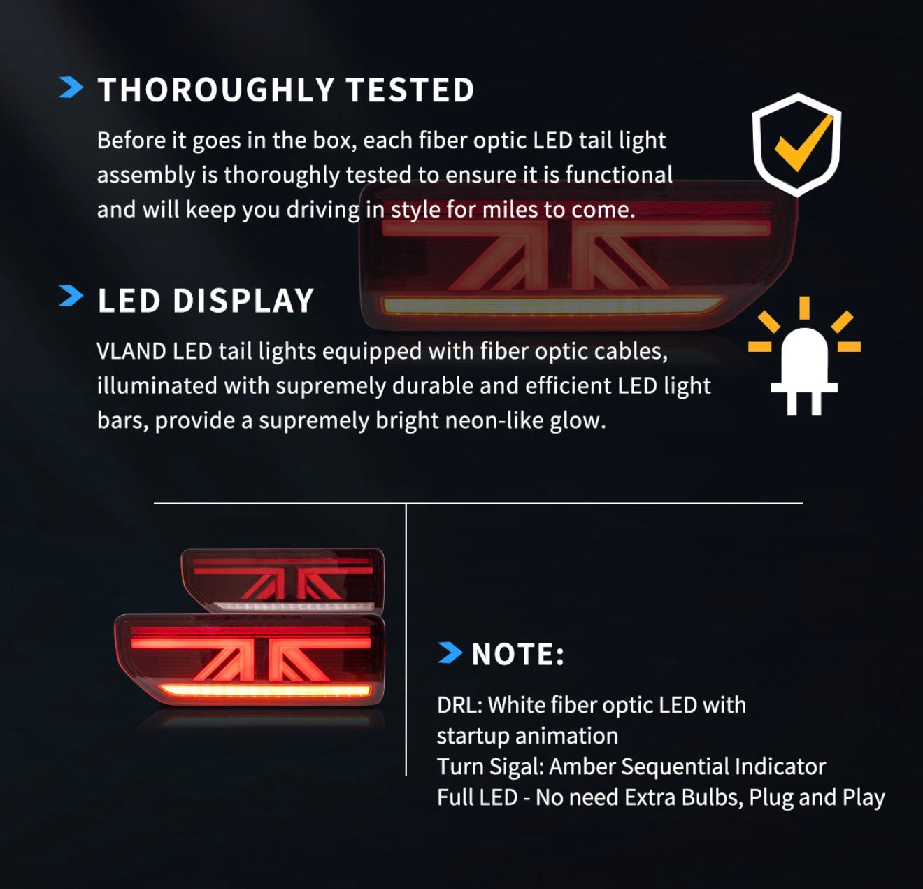 VLAND  SUZUKI JIMNY 2018-2022 4Th GEN LED TAIL LIGHT