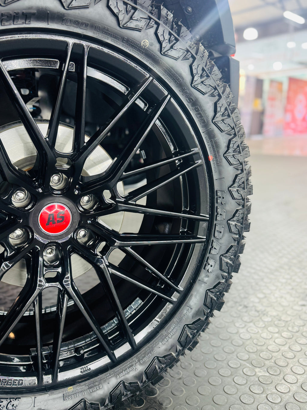 22”  AS-FORGED 81951 6/139 BAKKIE WHEELS GLOSS BLACK for next Gen Ranger & AMAROK only