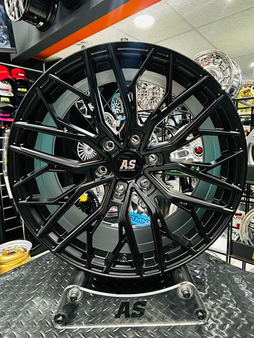 20” AS   520 SATIN BLACK BAKKIE RIMS 6/139 PCD