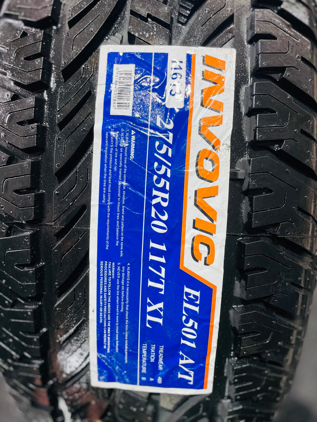 275/55/20 INVOVIC A/T TYRES