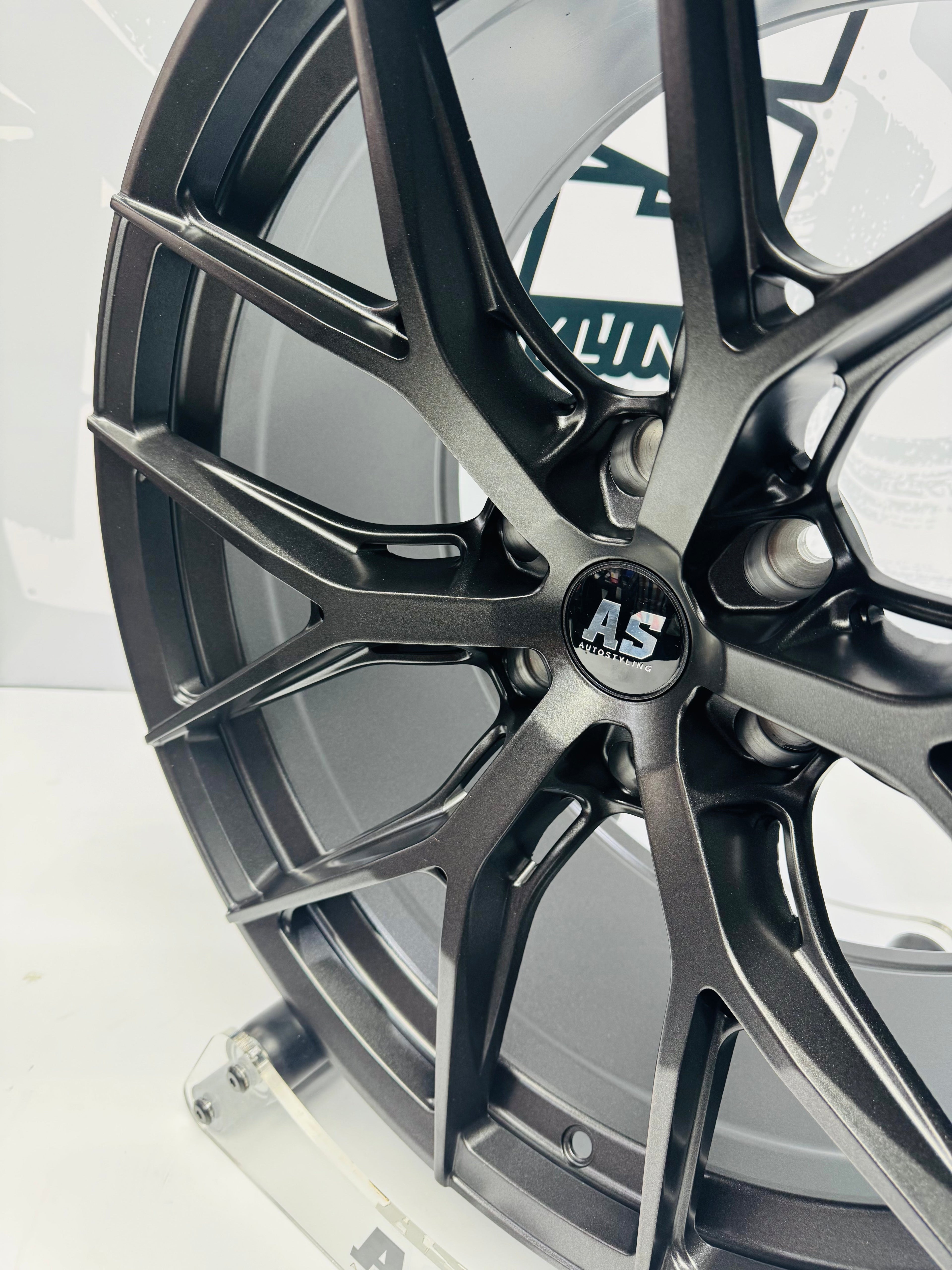 20” CONCAVO SERIES 875 SATIN GREY BAKKIE RIMS 6/139 PCD