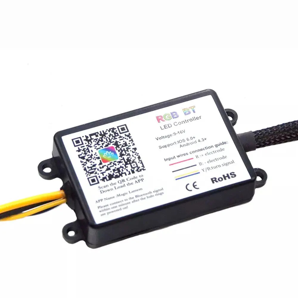 BM E46 3-Series Non-Projector RGB App Control LED Angel Eye Rings