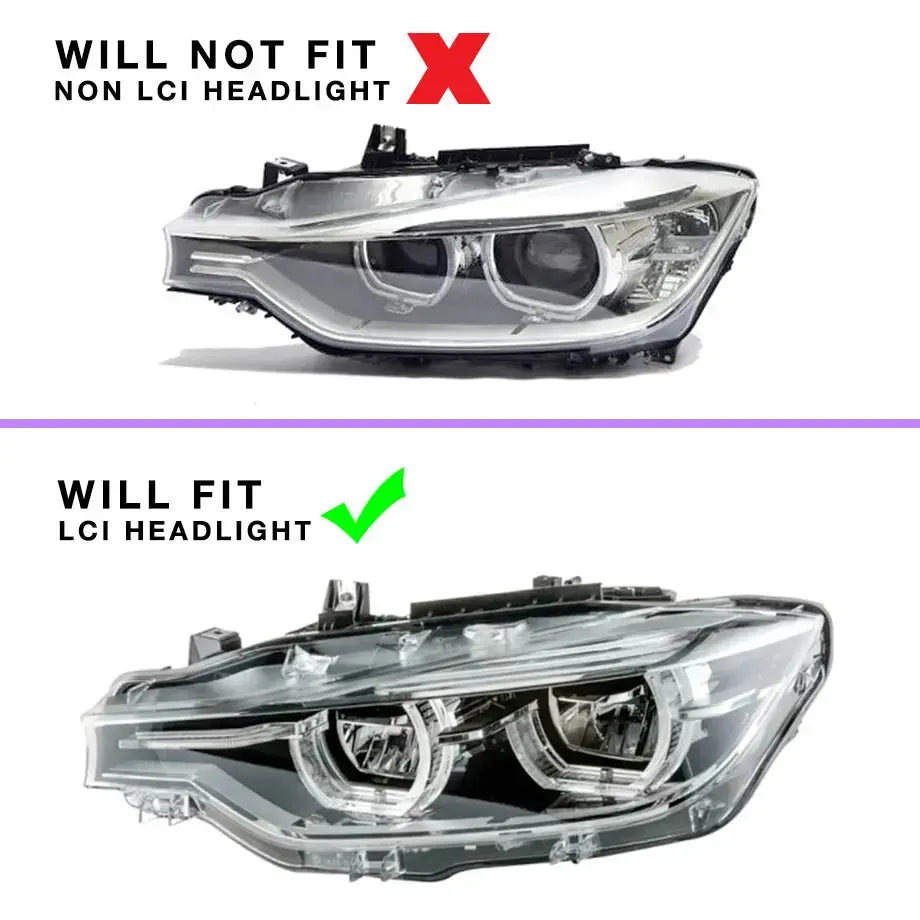 BM F30 LCI (16-18) Lemon Yellow DRL LED Headlight Modules