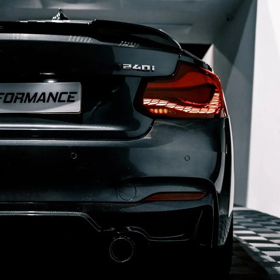 BM F22 / F23 2-Series CS Style OLED Sequential Smoked Red Taillights