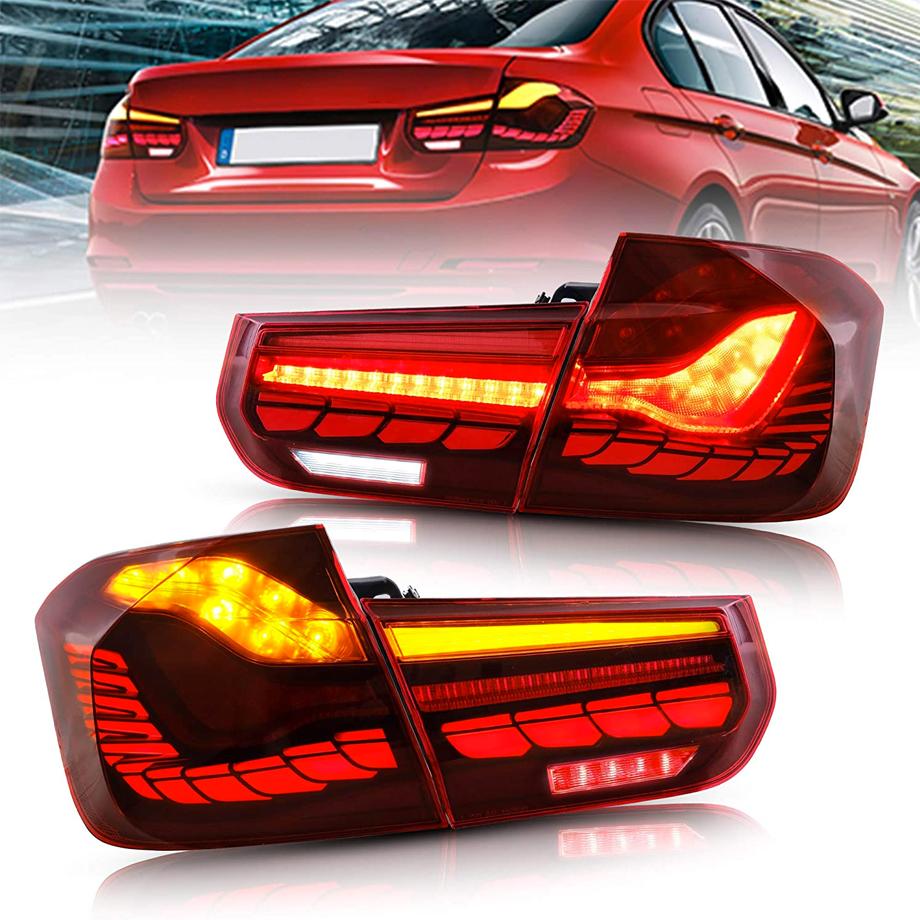 BM F30 3-Series CS Style OLED Sequential Red Taillights (12-18)