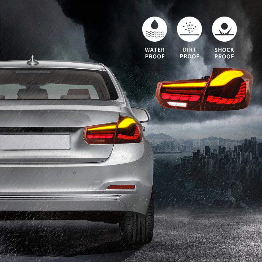 BM F30 3-Series CS Style OLED Sequential Red Taillights (12-18)