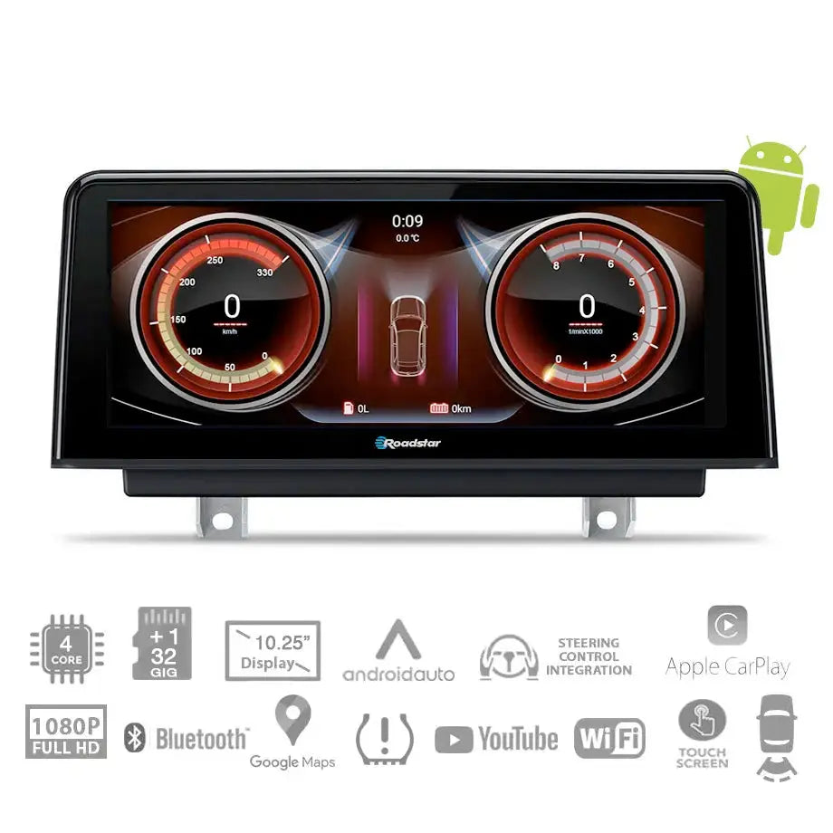 BM F30 (13-17) - 10.25 Inch Roadstar Android Entertainment & GPS System