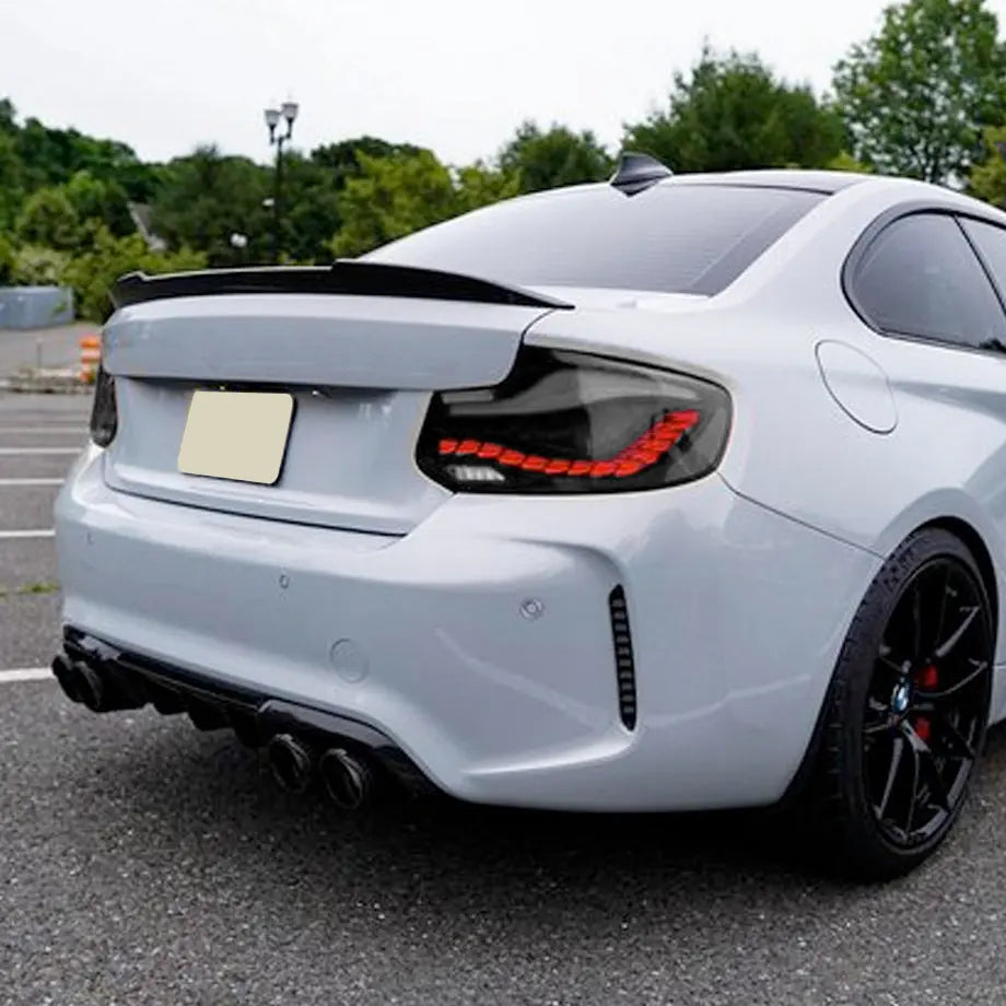 BM F87 M2 CS Style OLED Sequential Smoked Black Taillights