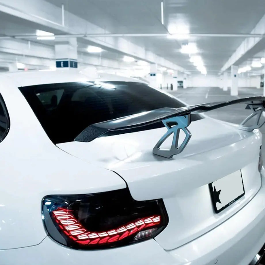 BM F87 M2 CS Style OLED Sequential Smoked Black Taillights