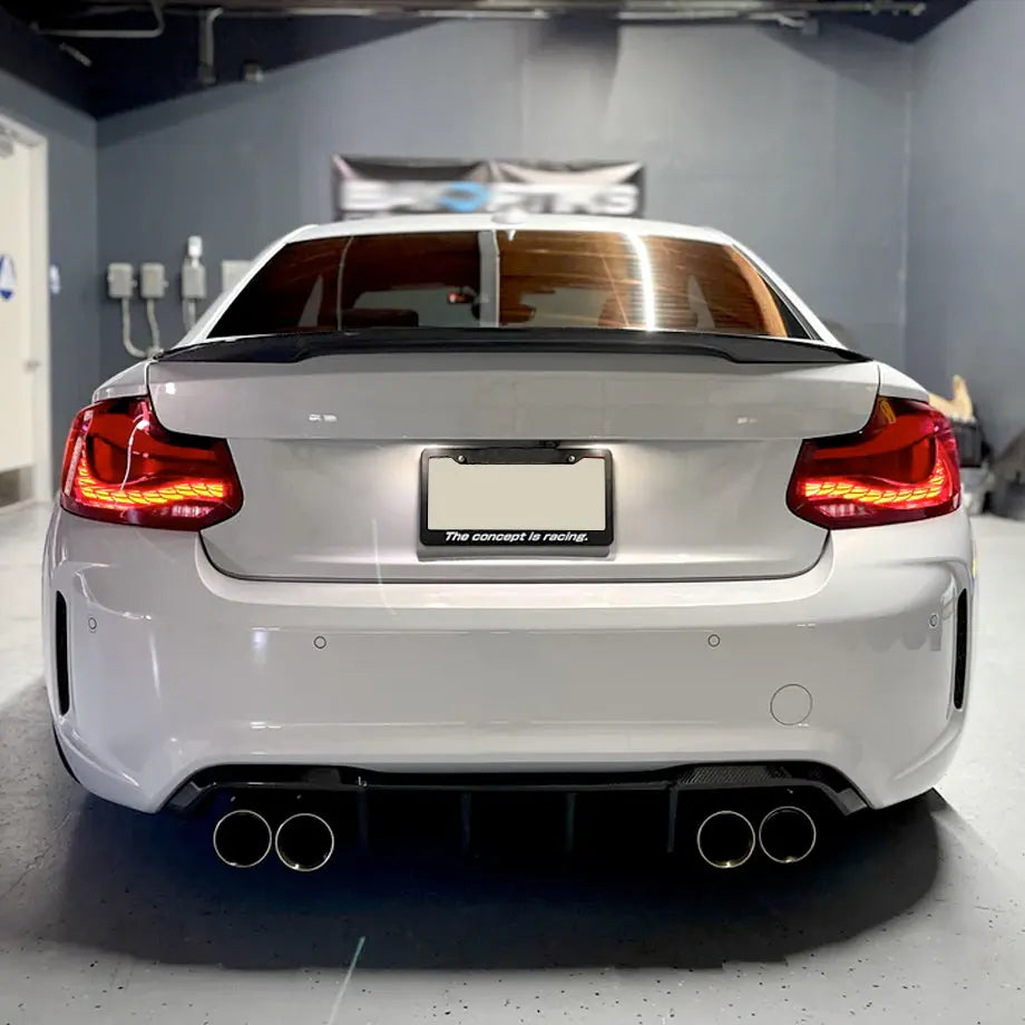 BM F87 M2 CS Style OLED Sequential Smoked Red Taillights