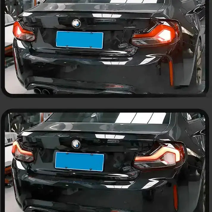 BM F87 M2 GTS Style Sequential Smoked Black Taillights