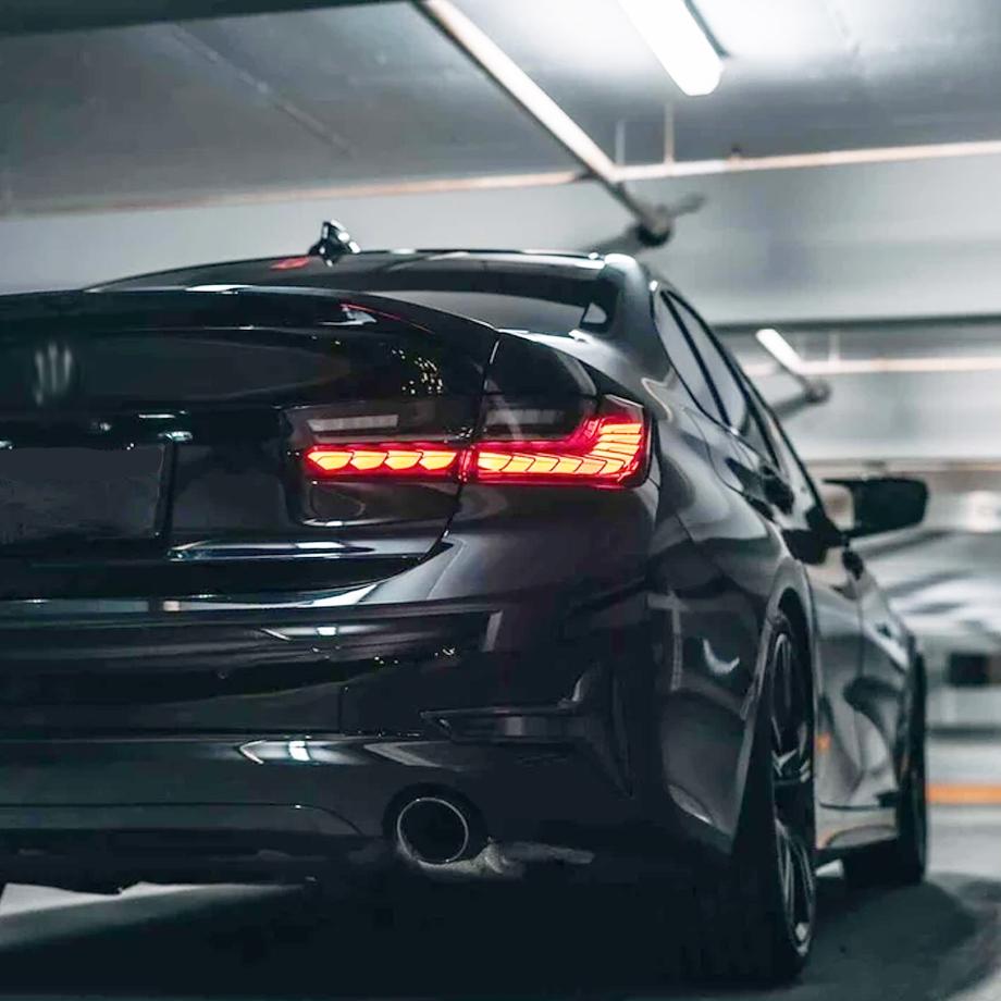 BM G20 3-Series CS Style OLED Sequential Smoked Black Taillights